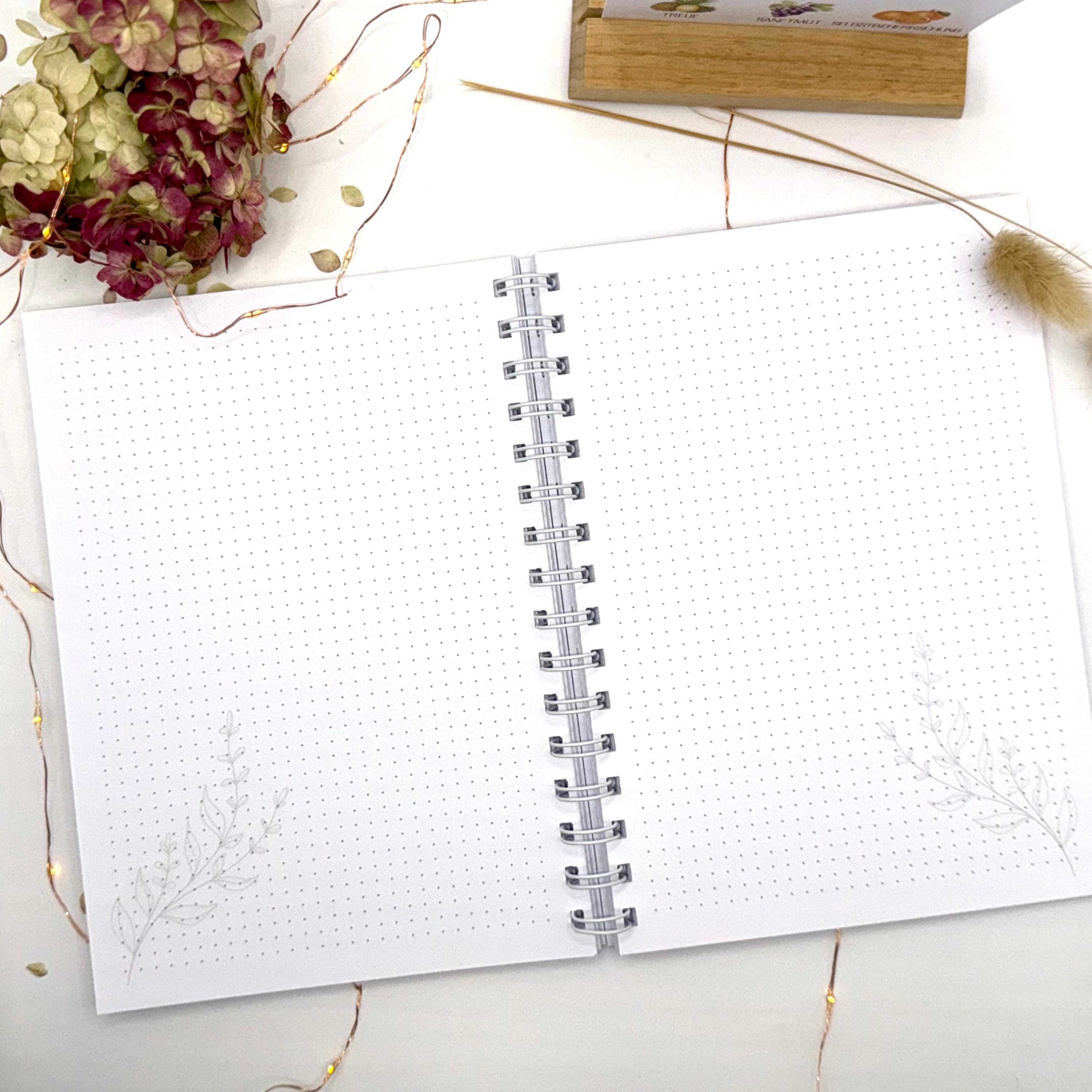 Notizbuch A5 I Notizen I Schreibheft I Notizblock gepunktet I Christlich I Bibel I Stille Zeit Notizbuch I Jahreslosung 2026